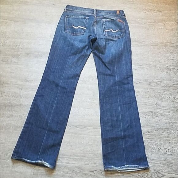 7 for all Mankind Bootcut Rhinestone Jeans 29 - Picture 3 of 8